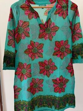 Antica Santoria Linen Cover Up